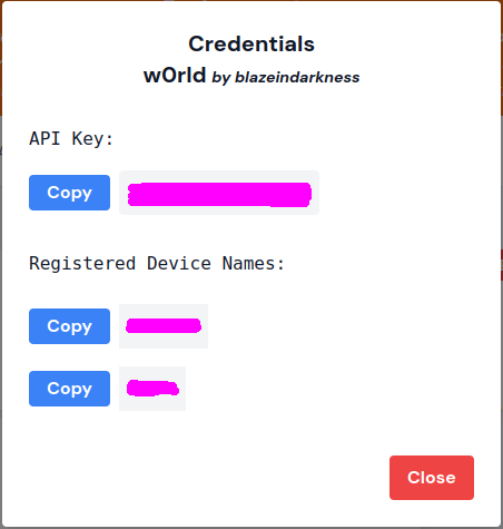 w0rld Credentials